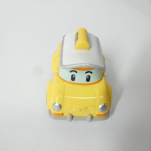 Robocar Poli Cap Taxi Cab Car Toy Yellow - Picture 5 of 8